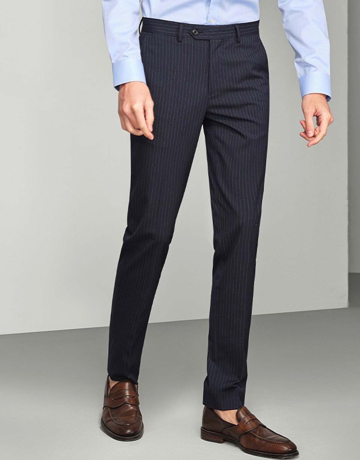 Pinstripe Business Men's Trousers-mp-841
